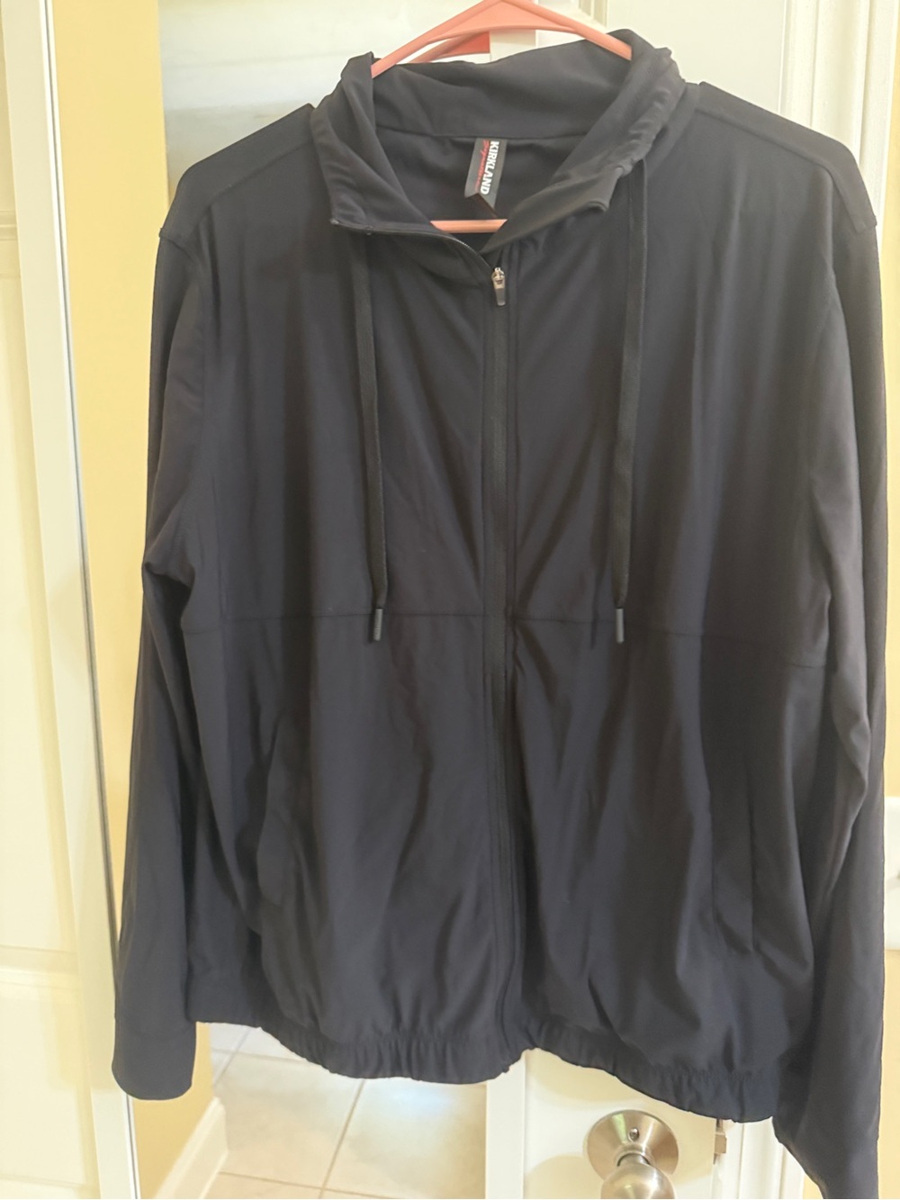 Kirkland Signature Black Windbreaker Jacket